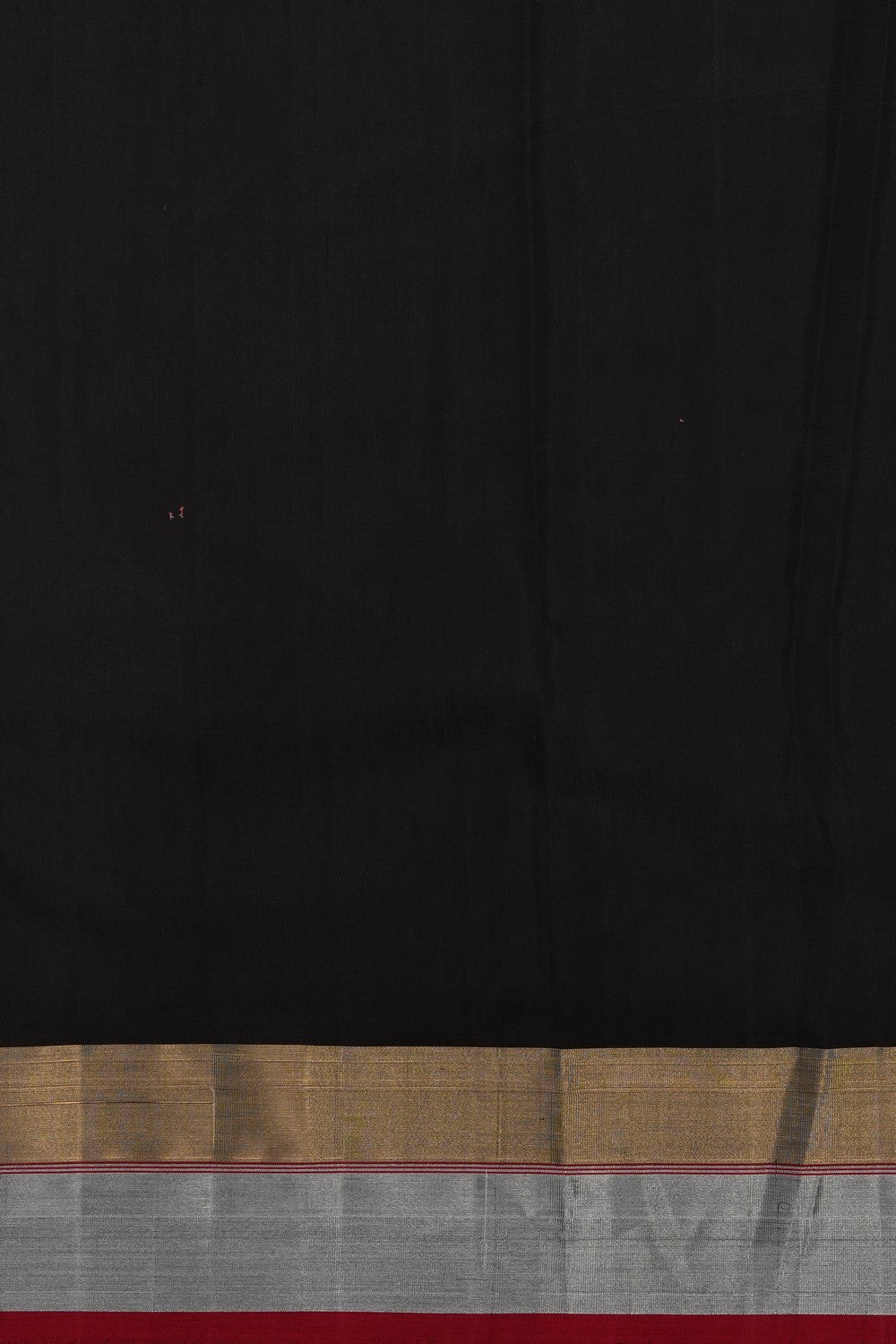 Image of Black Chanderi Silk Cotton Saree