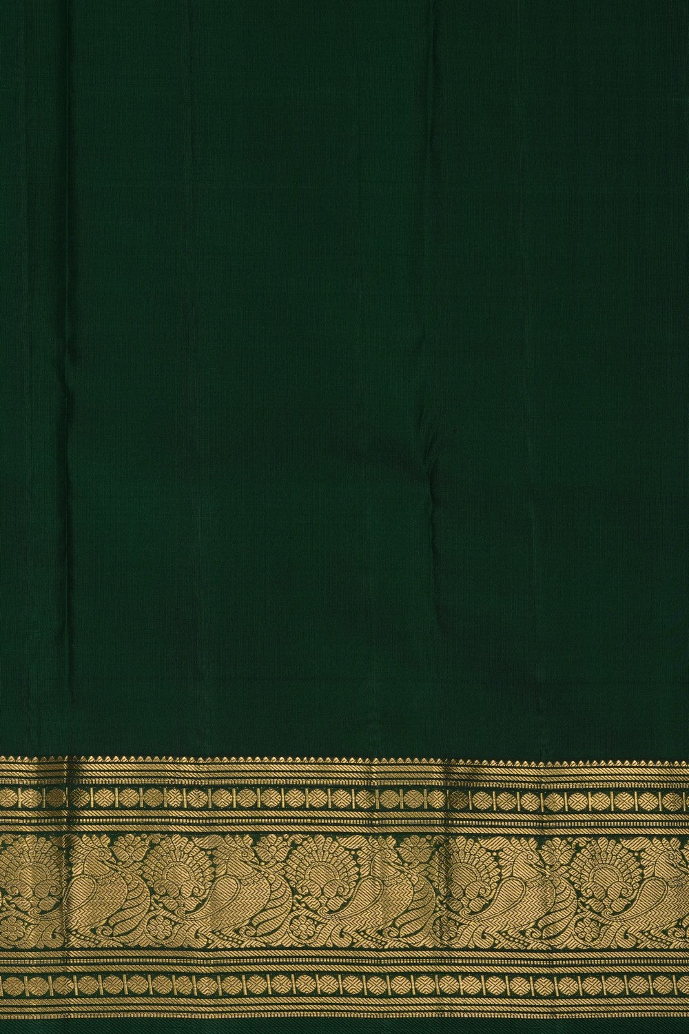 Image of Red Kanchi Silk Kattam Saree