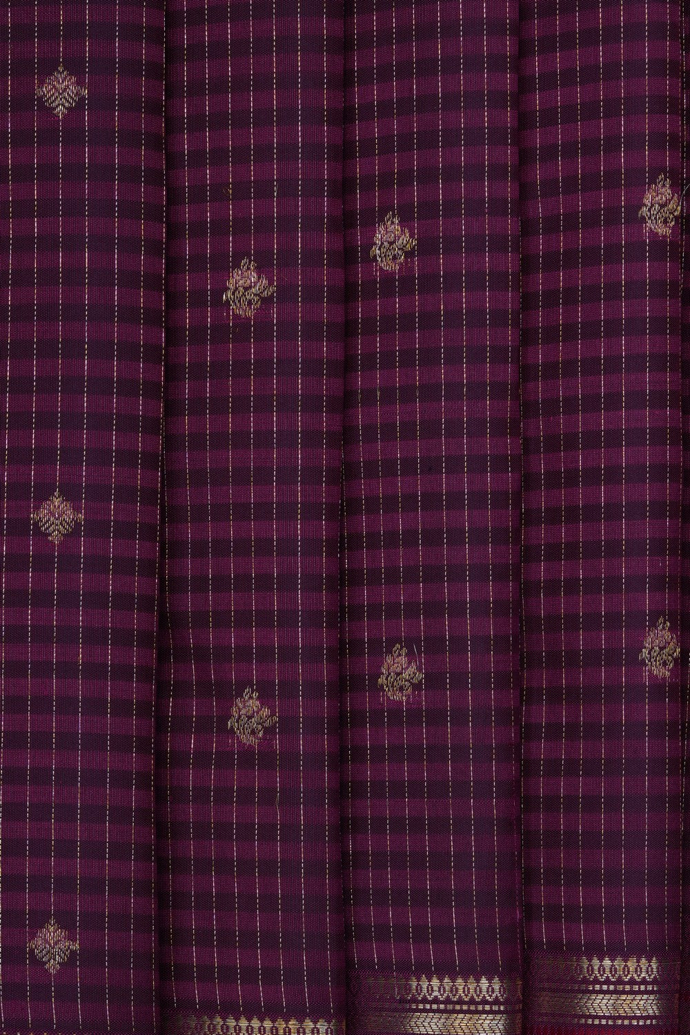 Image of Violet Kanchi Silk Saree