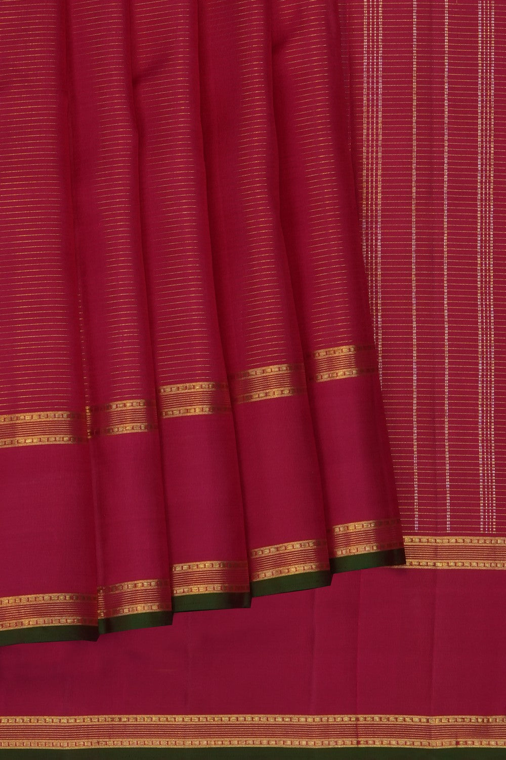 Image of Pink Kanchi Silk Kattam Saree