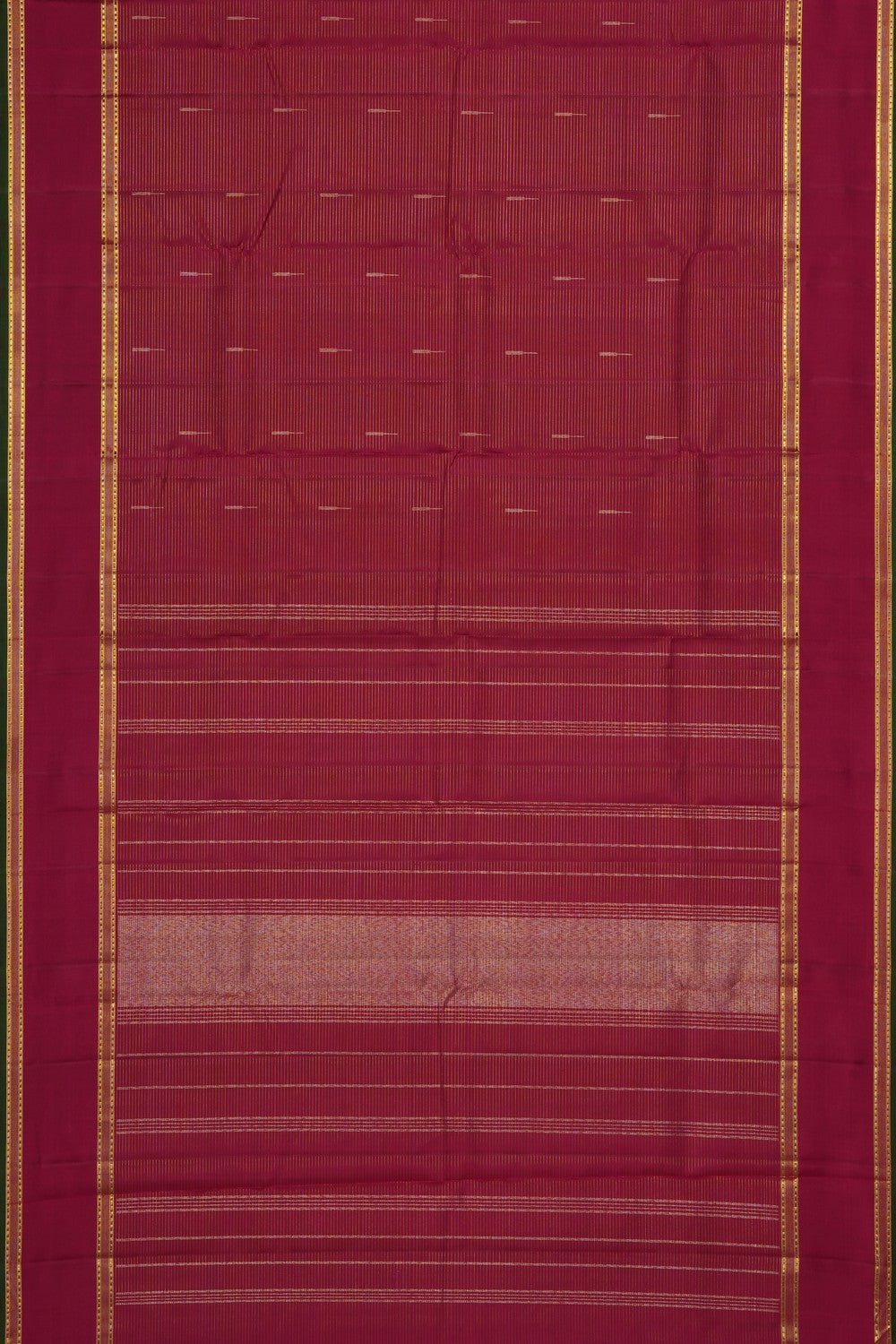 Image of Pink Kanchi Silk Kattam Saree