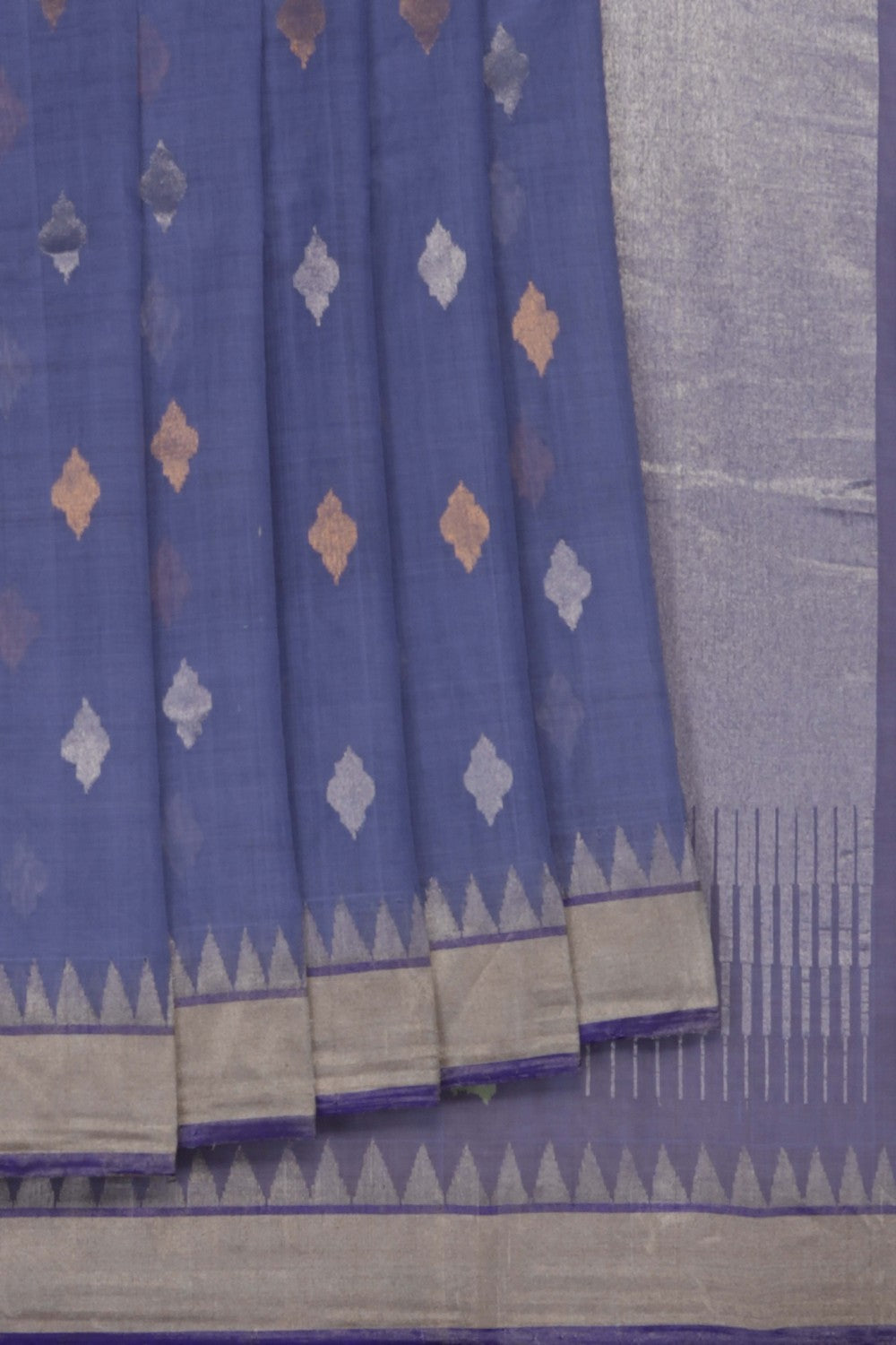 Image of Lavender Ponduru Cotton Saree
