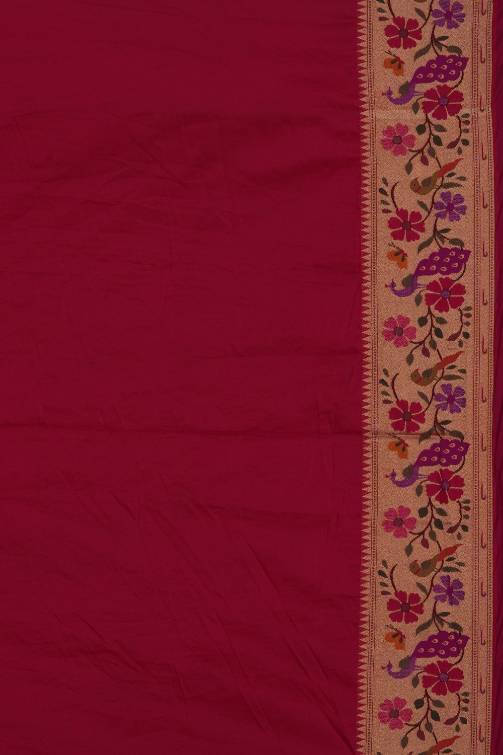 Image of This exquisite Fusion Bandhani Paithani Saree