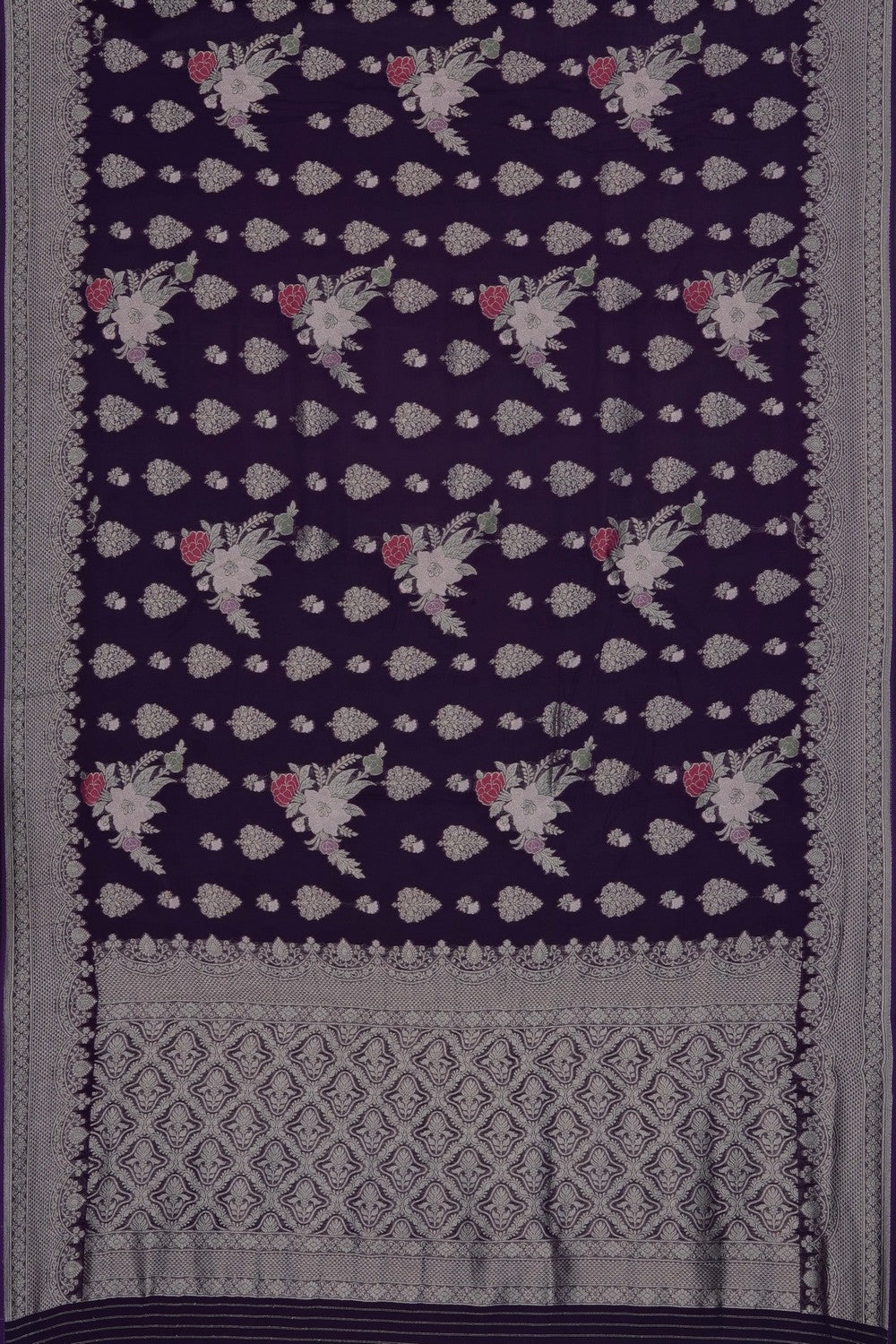 Image of Violet Georgette Saree