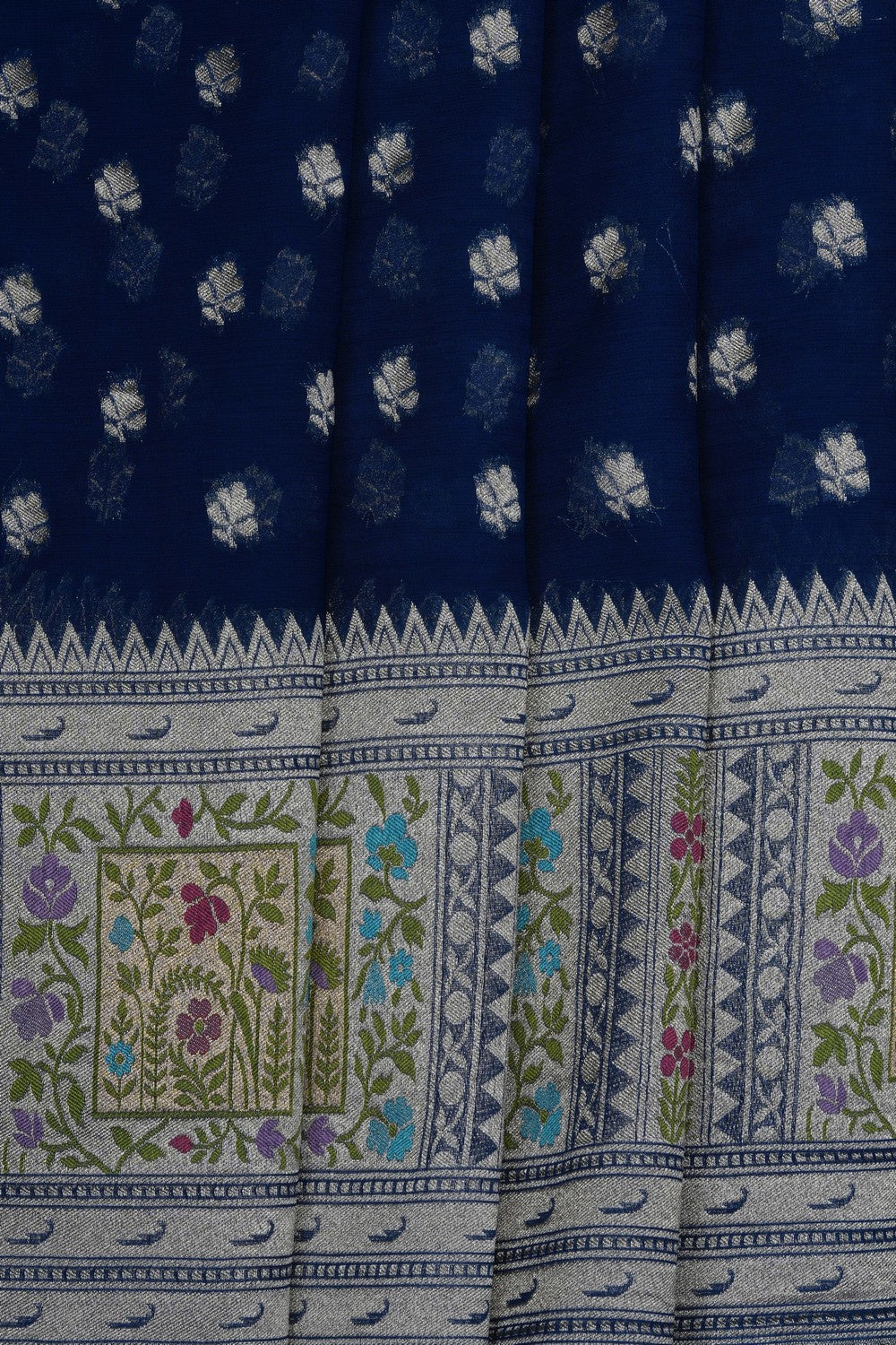 Image of Blue Georgette Saree