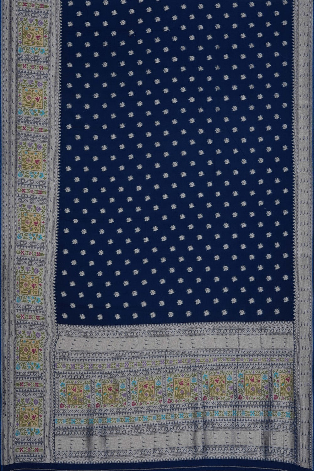 Image of Blue Georgette Saree