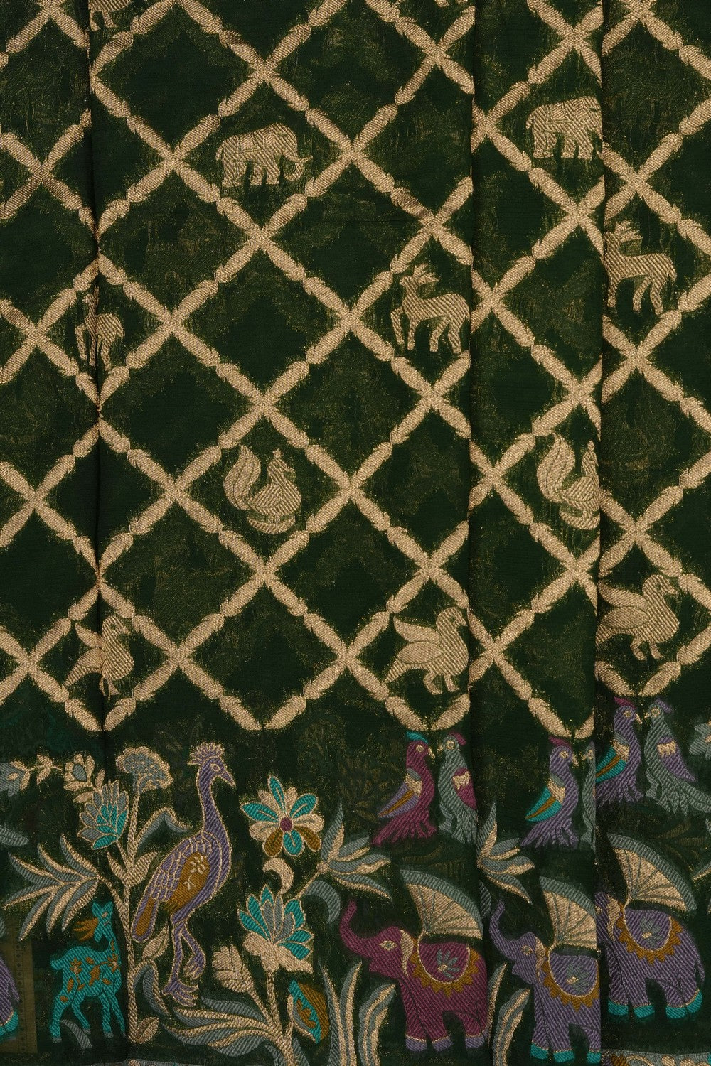 Image of Green Georgette Saree