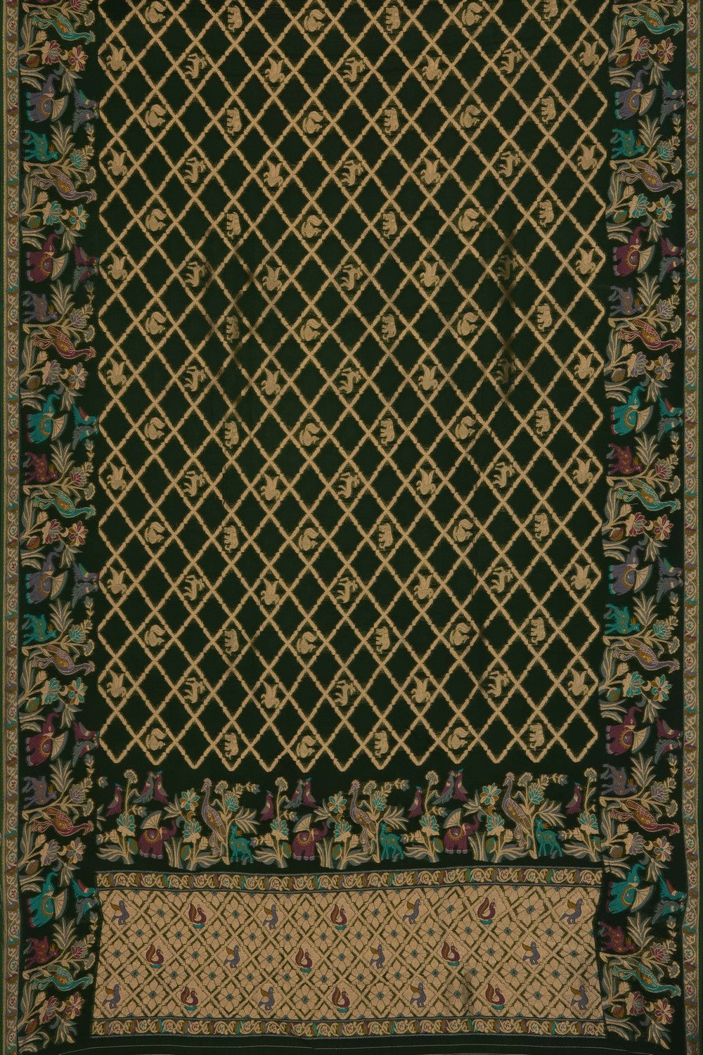 Image of Green Georgette Saree