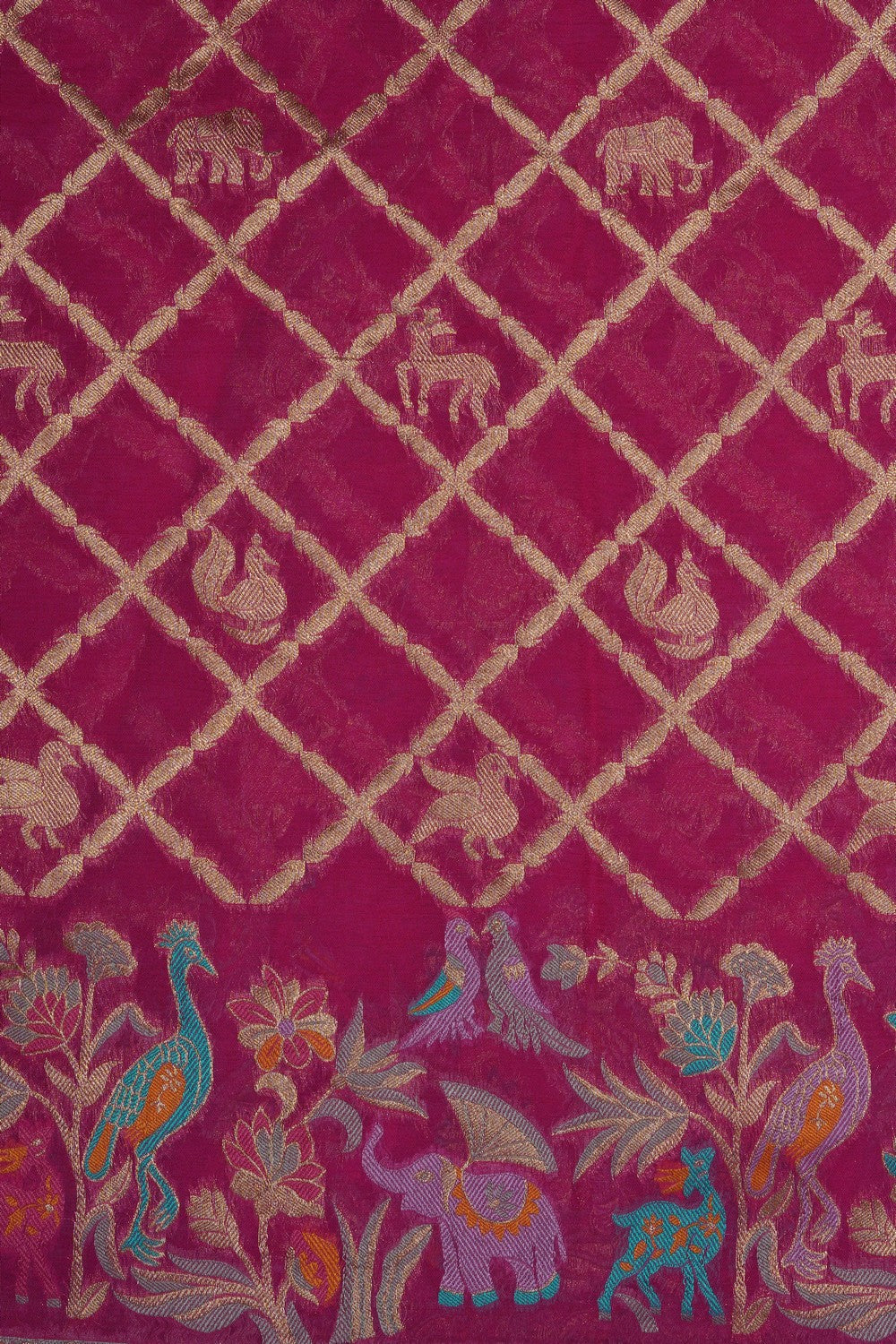 Image of Pink Georgette Saree