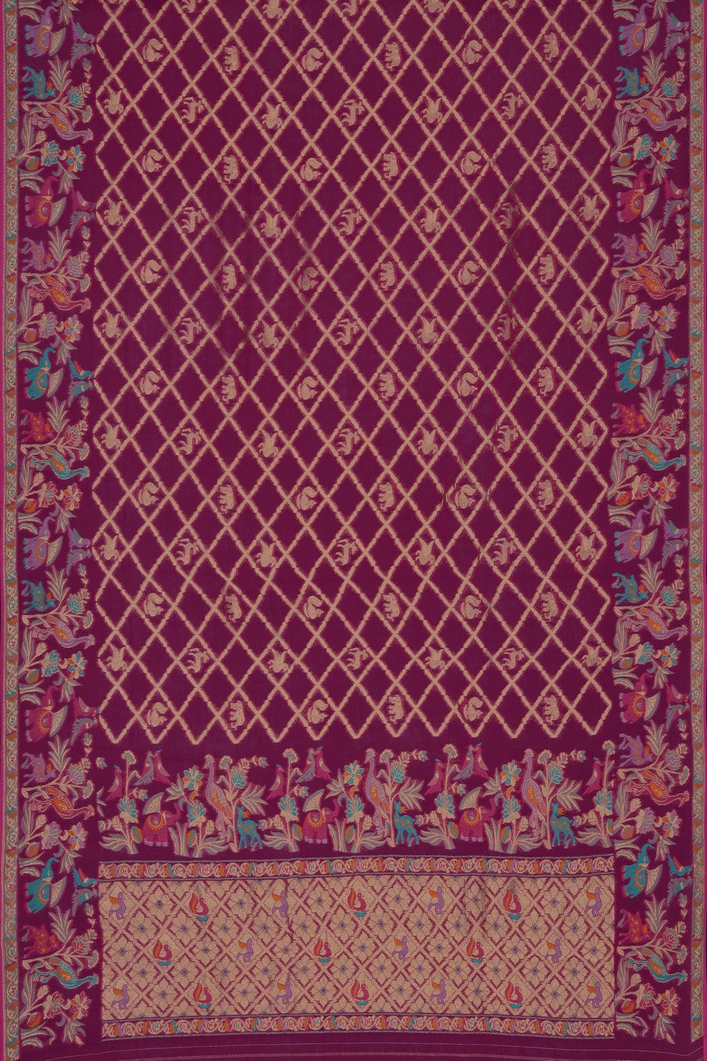 Image of Pink Georgette Saree