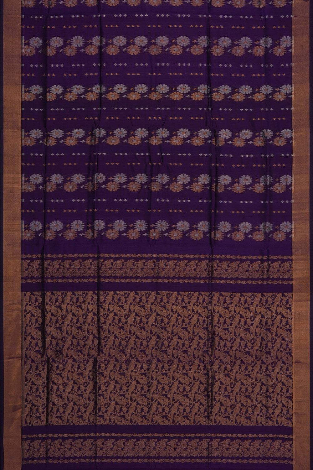 Image of Violet Uppada Silk Saree