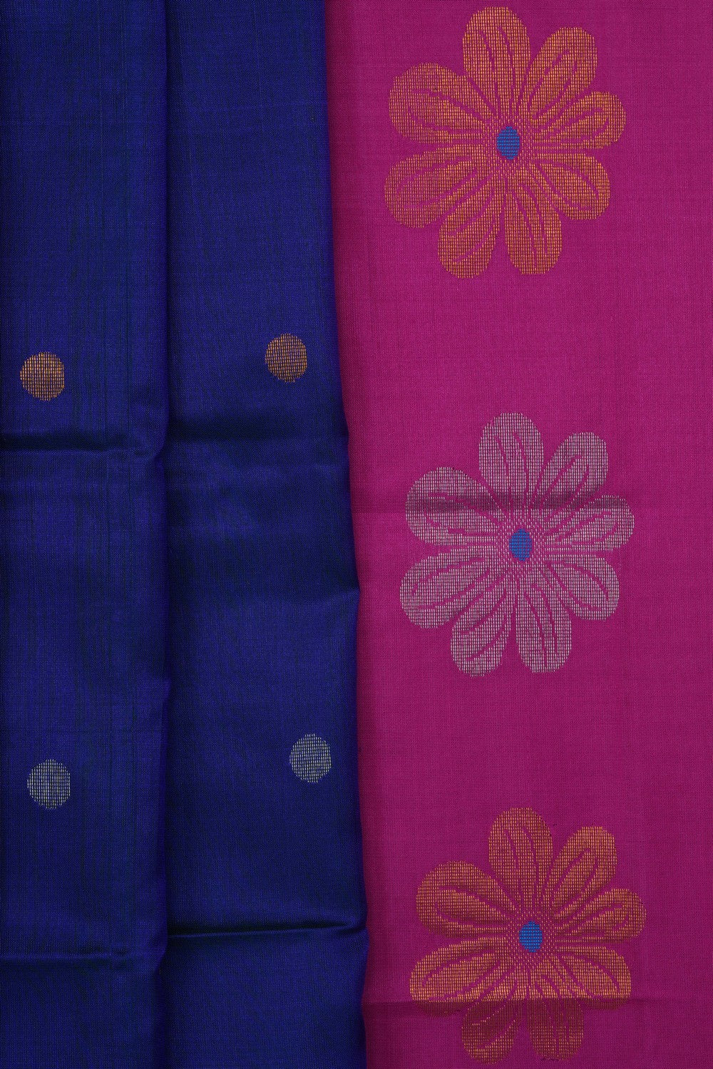 Image of Peacock Blue Uppada Silk Saree