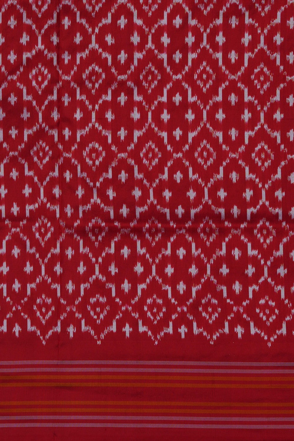 Image of Violet Pochampally Ikat Silk Saree
