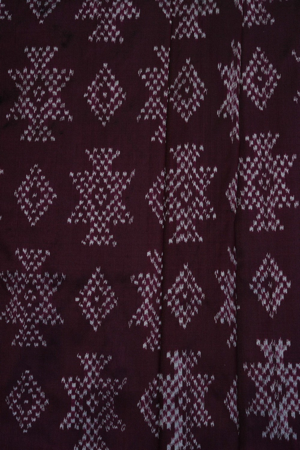 Image of Brown Pochampally Ikat Silk Saree