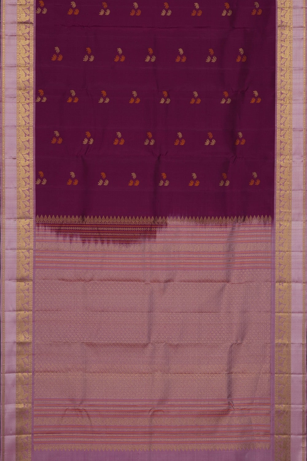 Image of Purple Kanchipattu Saree