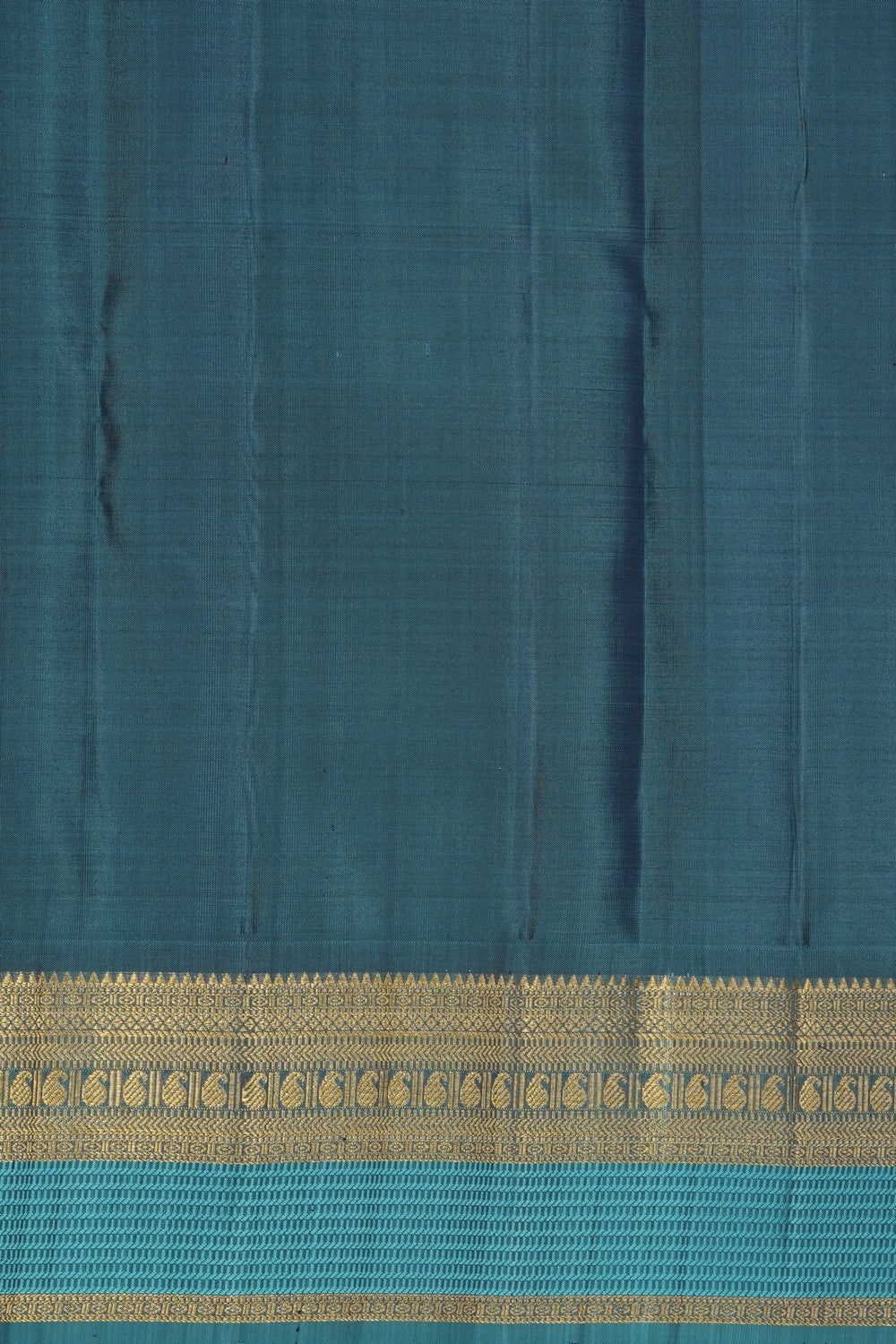 Image of Turquoise Green Kanchipattu Brocade Saree