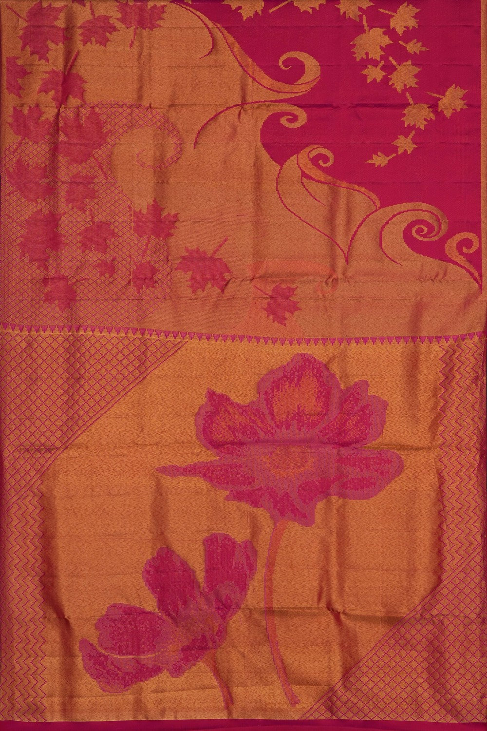 Image of Pink Kanchipattu Brocade Saree