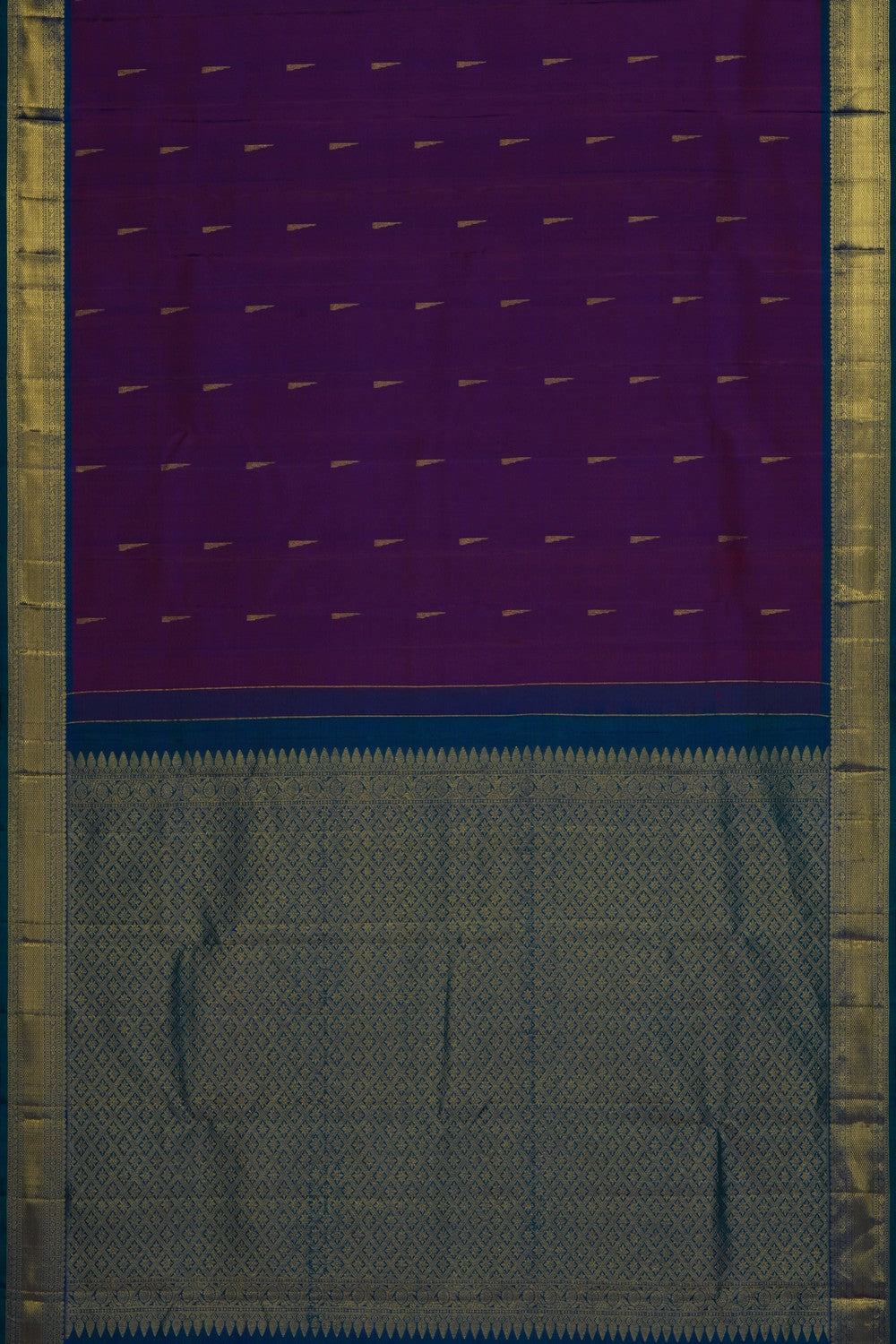 Image of Purple Kanchipattu Saree