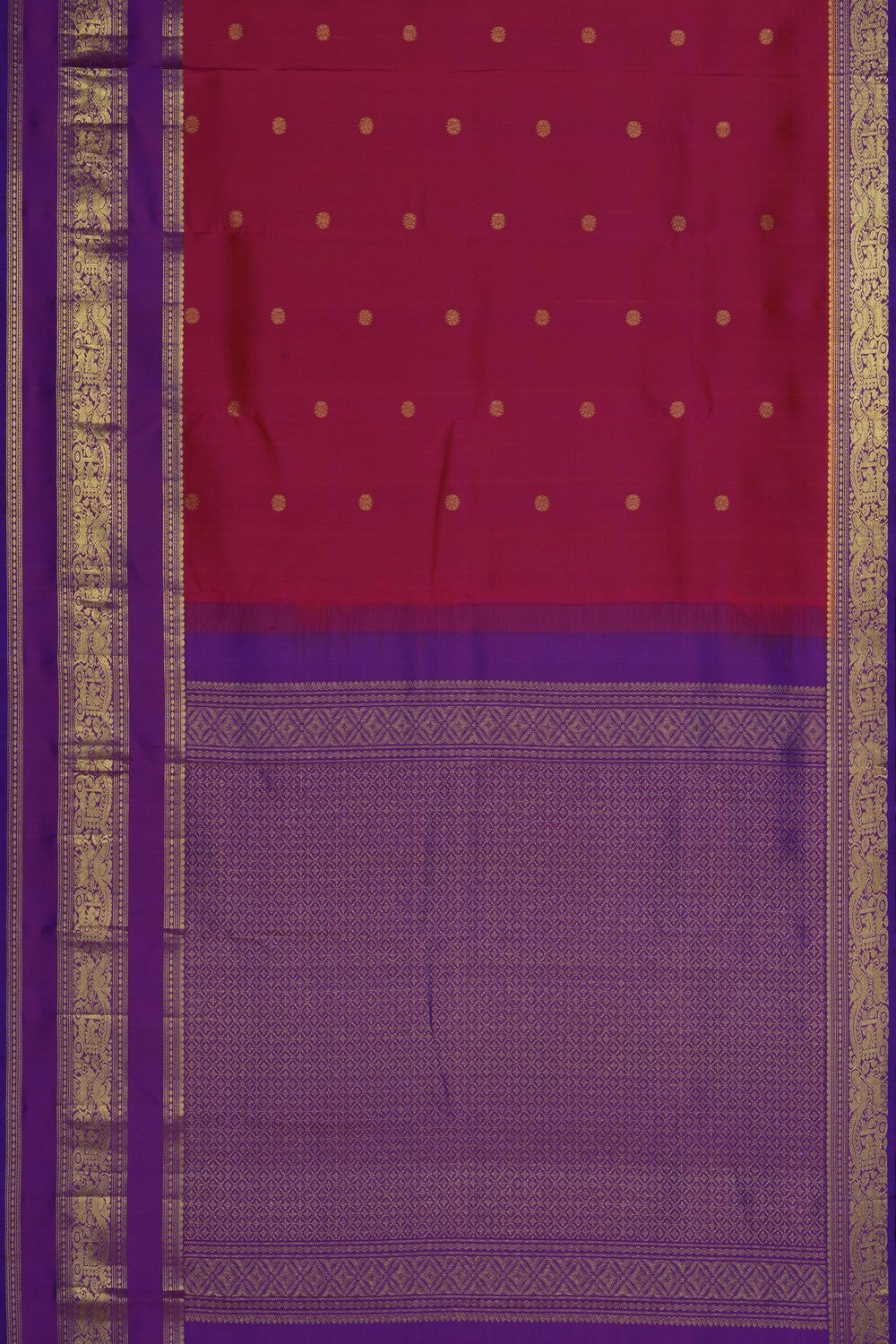 Image of Fuchsia Pink Kanchipattu Saree