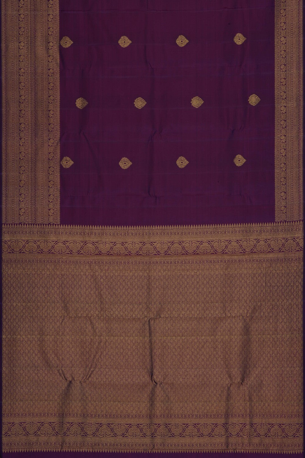 Image of Purple Kanchi Silk Saree