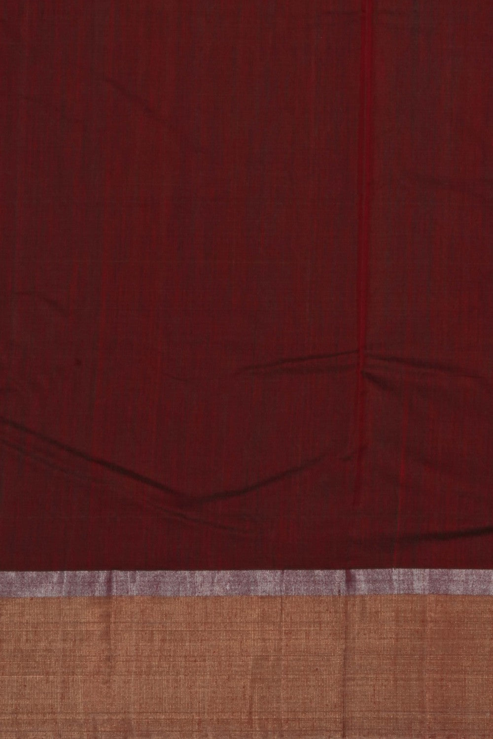 Image of Red Chanderi Silk Cotton Saree