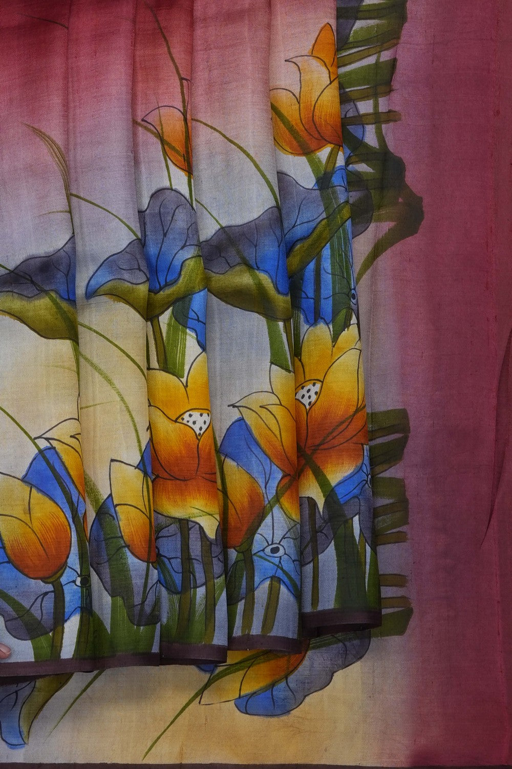 Image of Florals Desi Tussar Silk Saree
