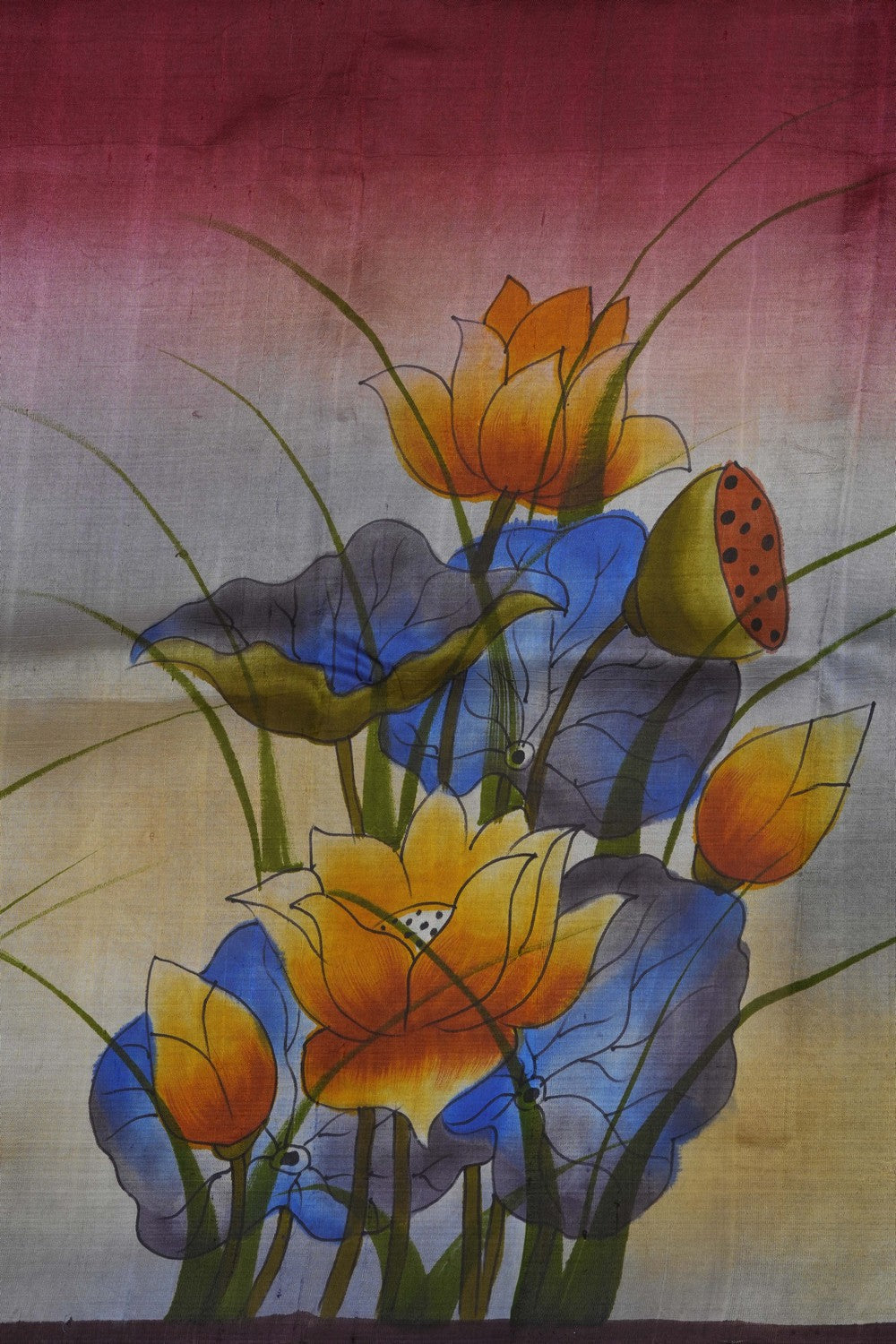 Image of Florals Desi Tussar Silk Saree