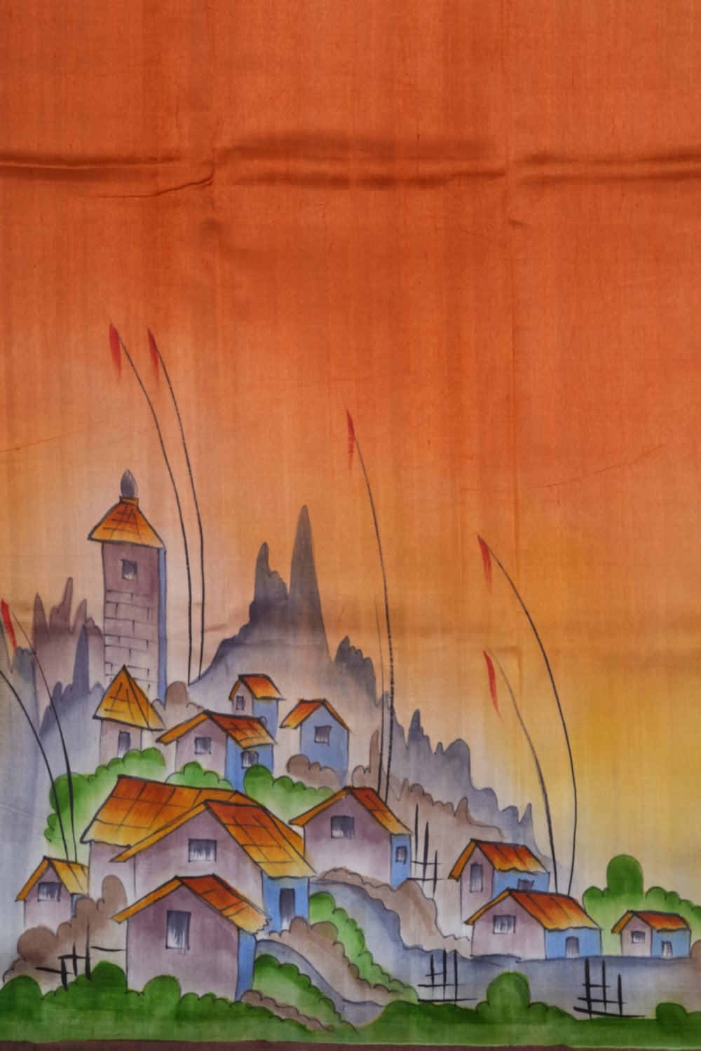 Image of Retro-Contemporary Charm Desi Tussar Silk Saree