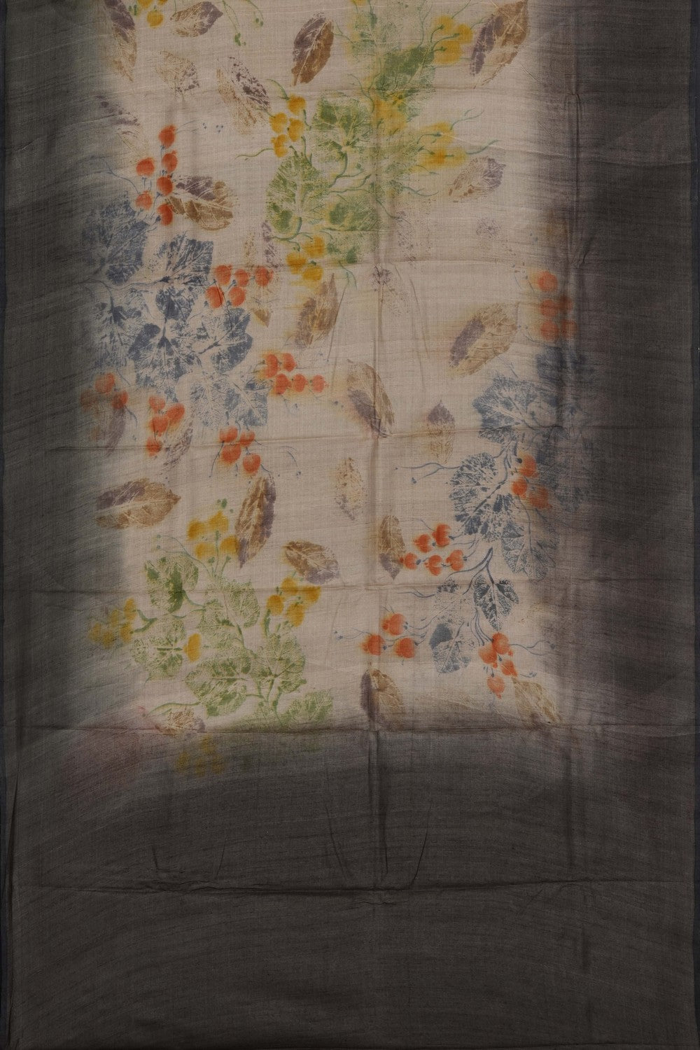Image of Floral Printed Desi Tussar Silk Saree