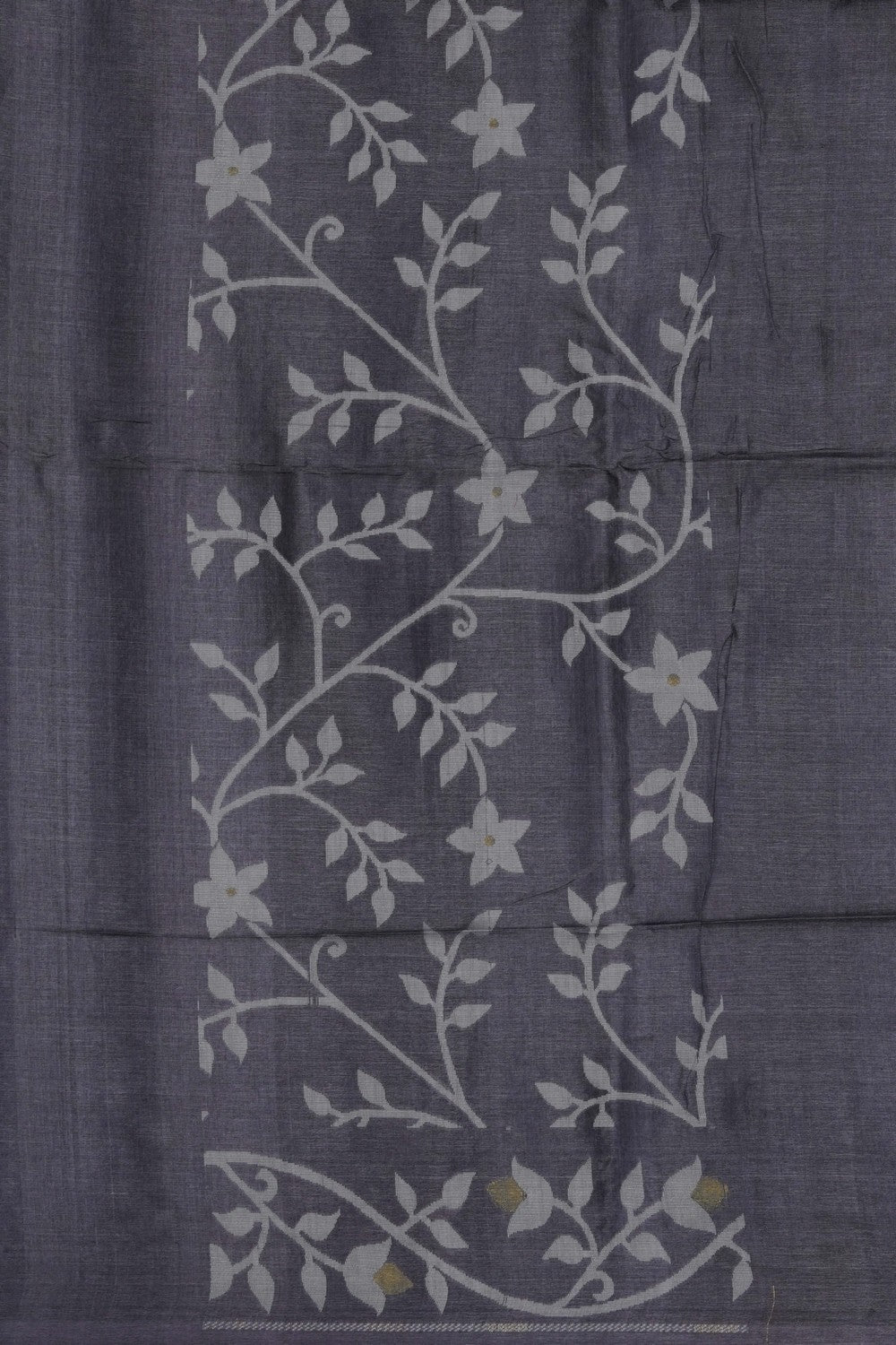 Image of Brown Dhakai Tussar Silk Saree