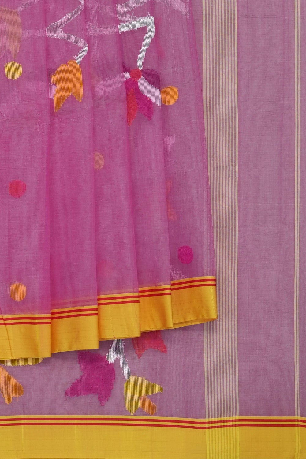 Image of pink-dhakai-tussar-silk-saree-p-18940681