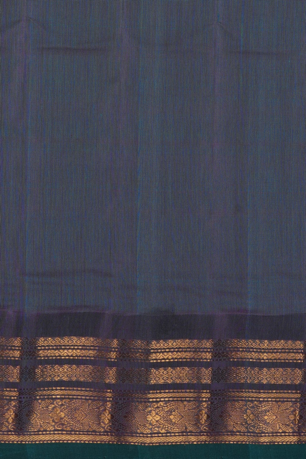 Image of Sea Green Gadwal Silk Cotton Saree