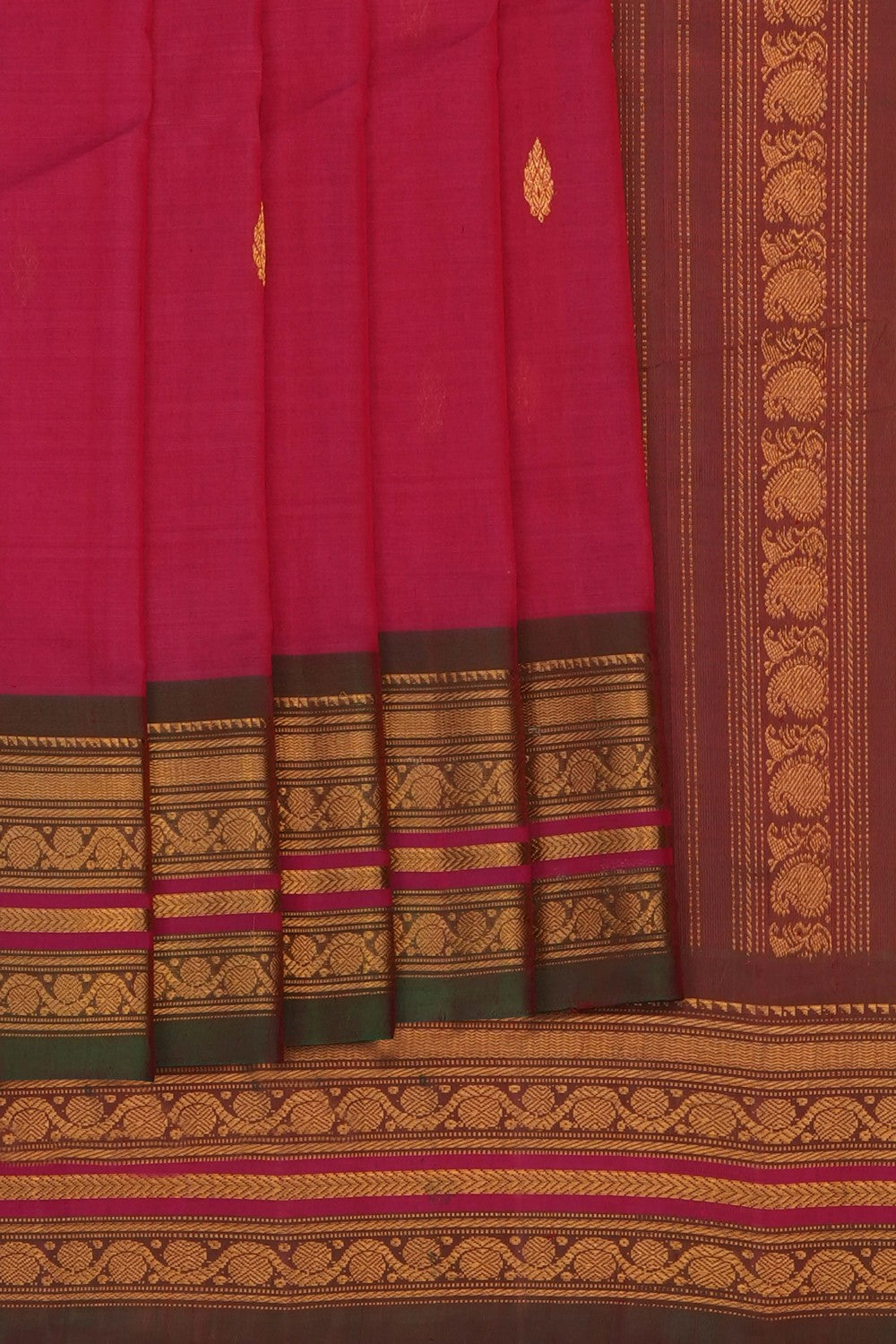 Image of pink-gadwal-silk-cotton-saree-p-18940794