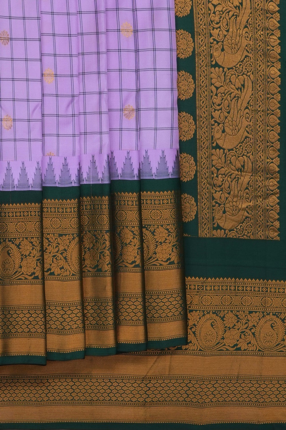 Image of Pink Gadwal Silk Saree