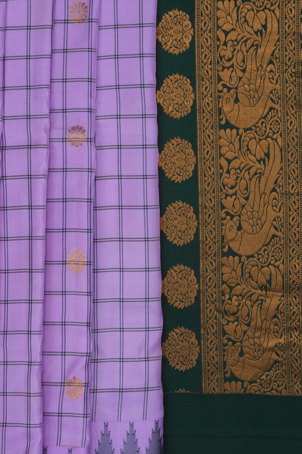 Image of Pink Gadwal Silk Saree