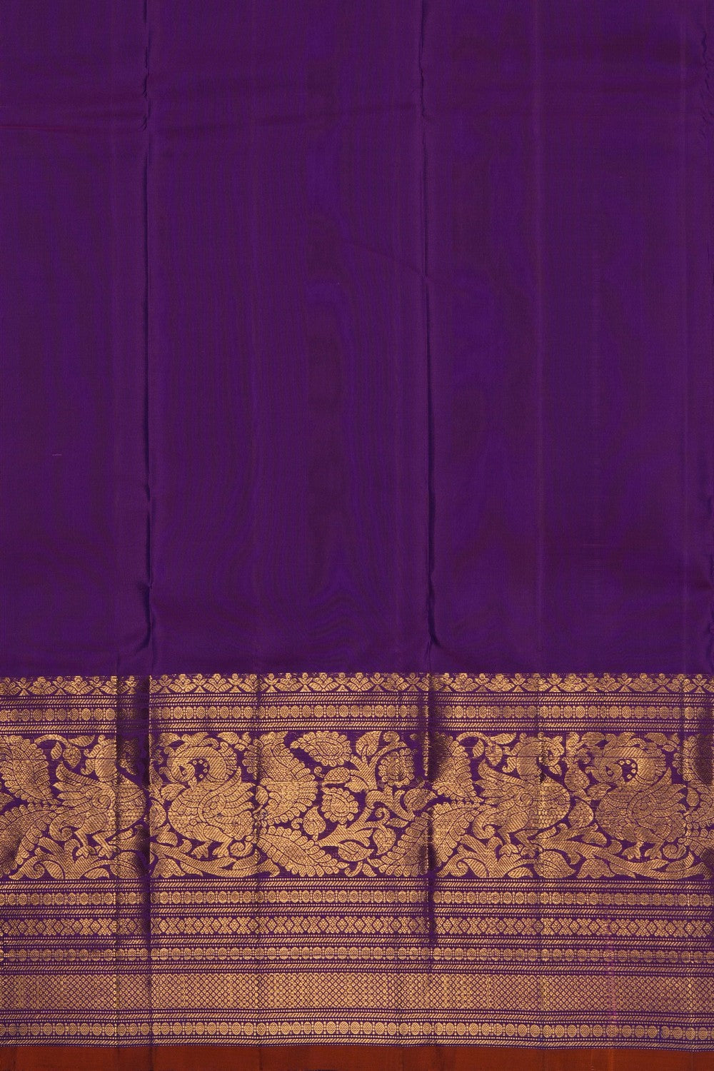 Image of Teal-Green Gadwal Silk Saree