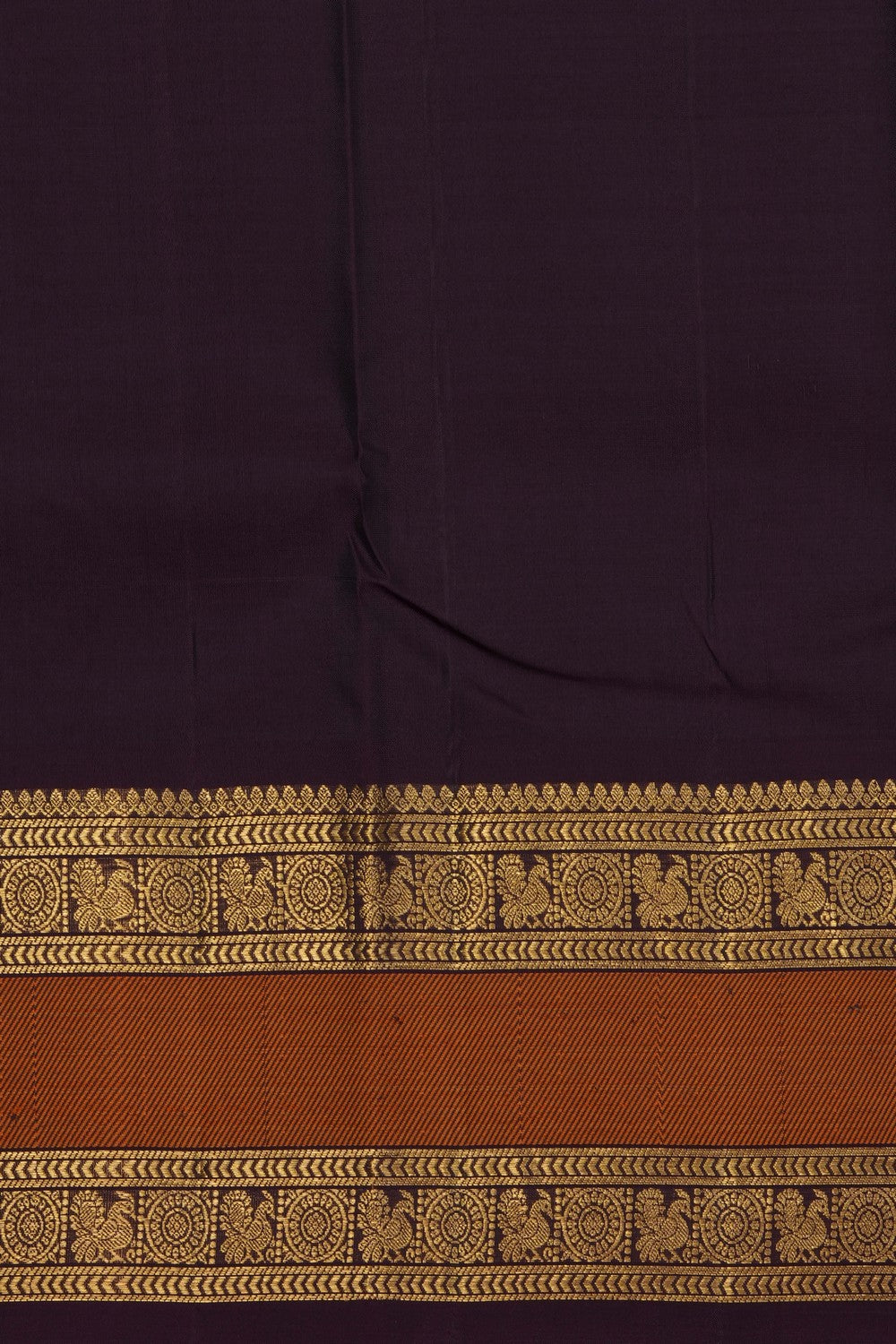 Image of Moss Green Gadwal Silk Saree