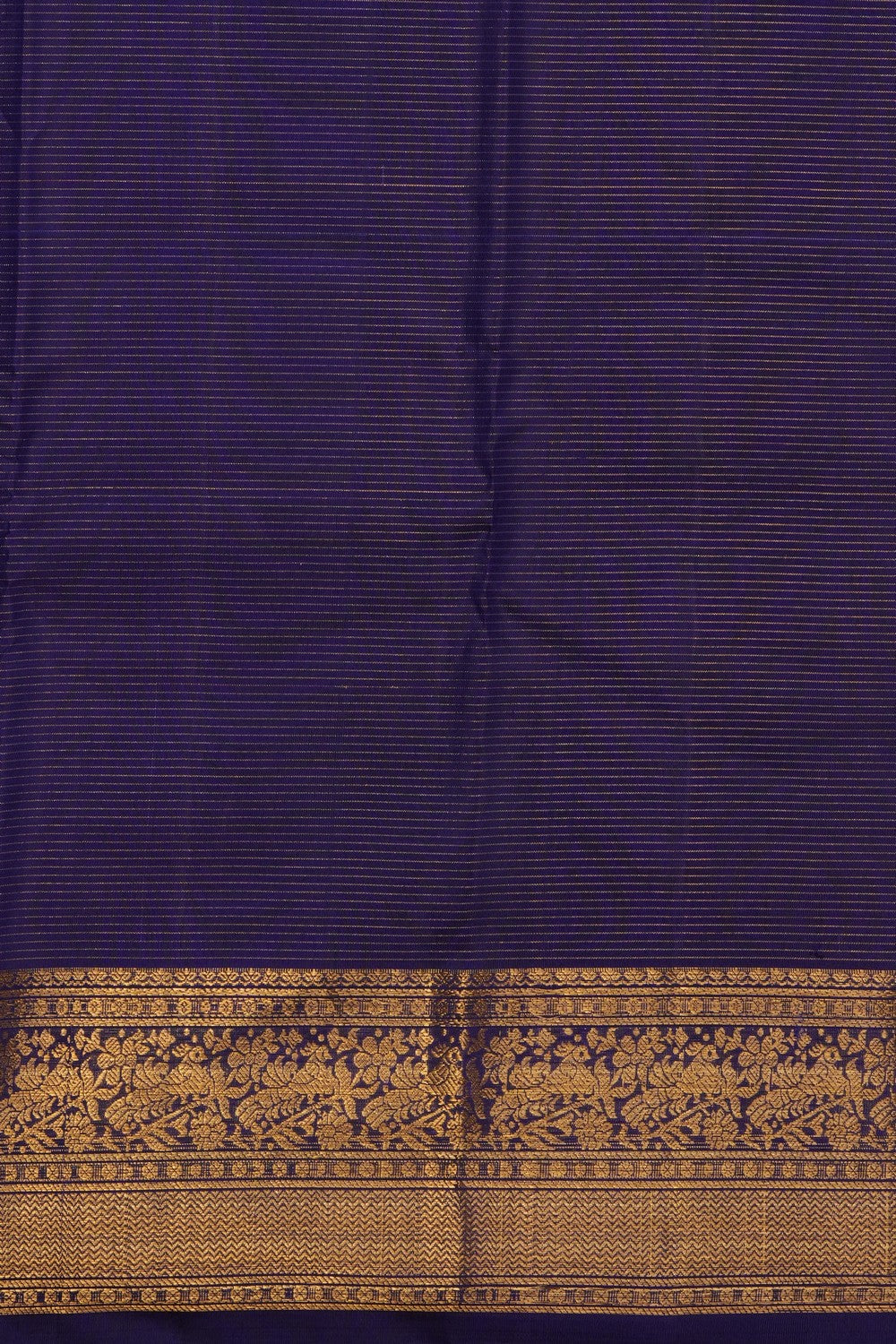 Image of Lavender Purple Gadwal Silk Kattam Saree