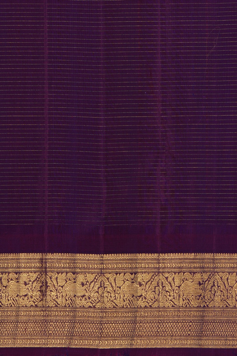 Image of Brown Gadwal Silk Cotton Saree