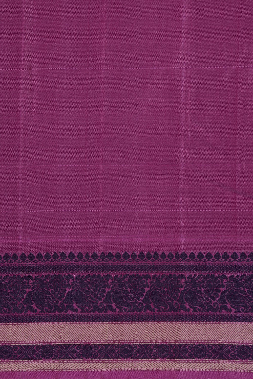 Image of Mustard Gadwal Silk Cotton Saree
