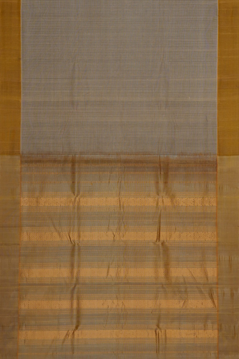 Image of Light Beige Gadwal Cotton Saree