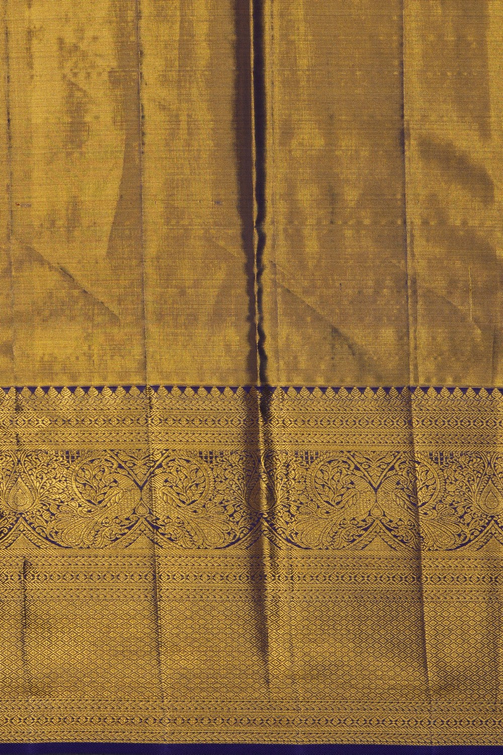Image of Gold Kanchipattu Tissue Brocade Saree