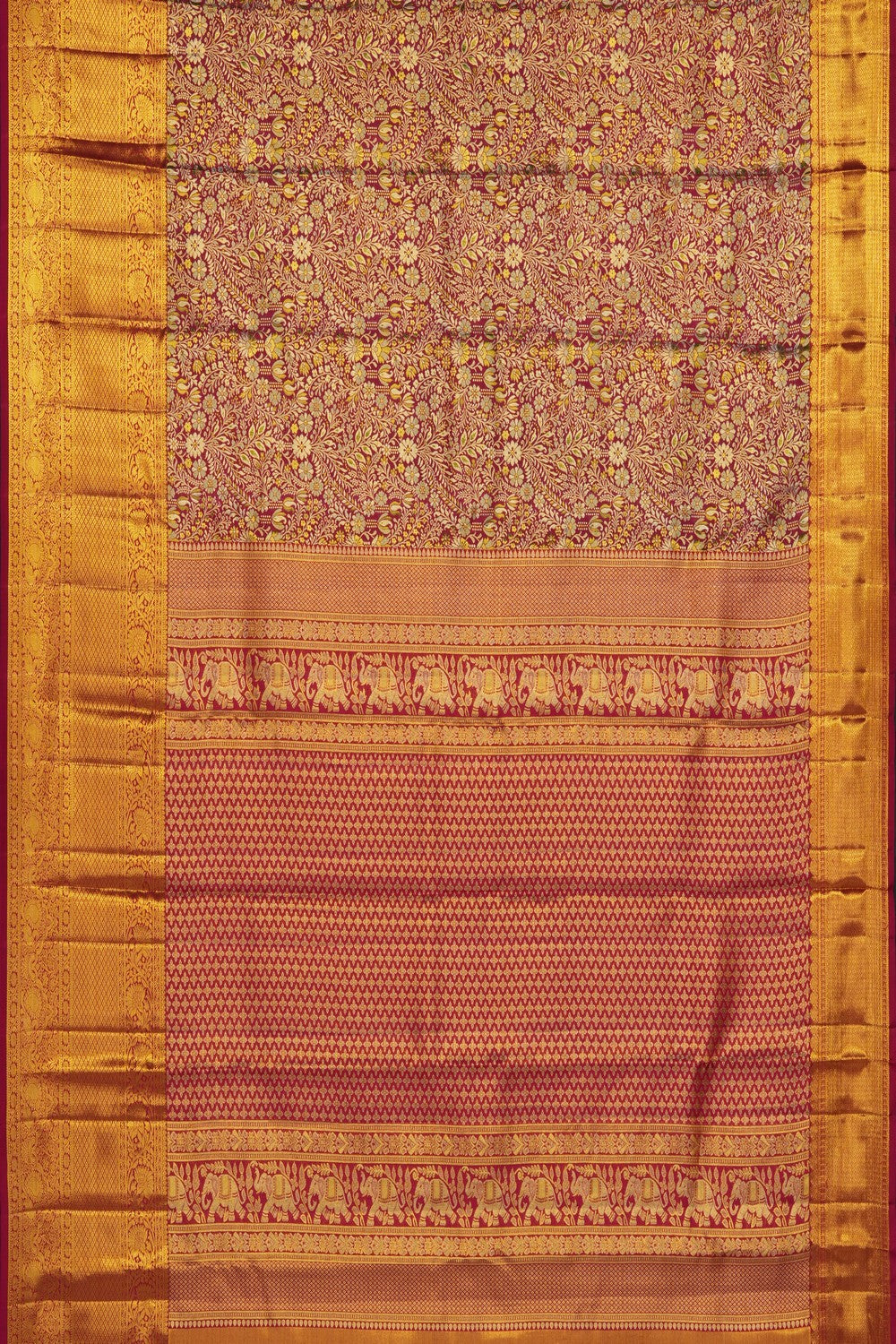 Image of Pink Kanchipattu Brocade Saree