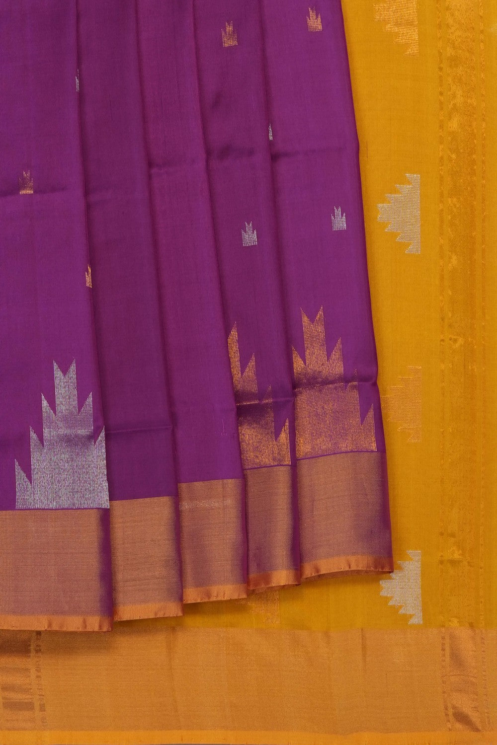 Image of Purple Uppada Silk Saree