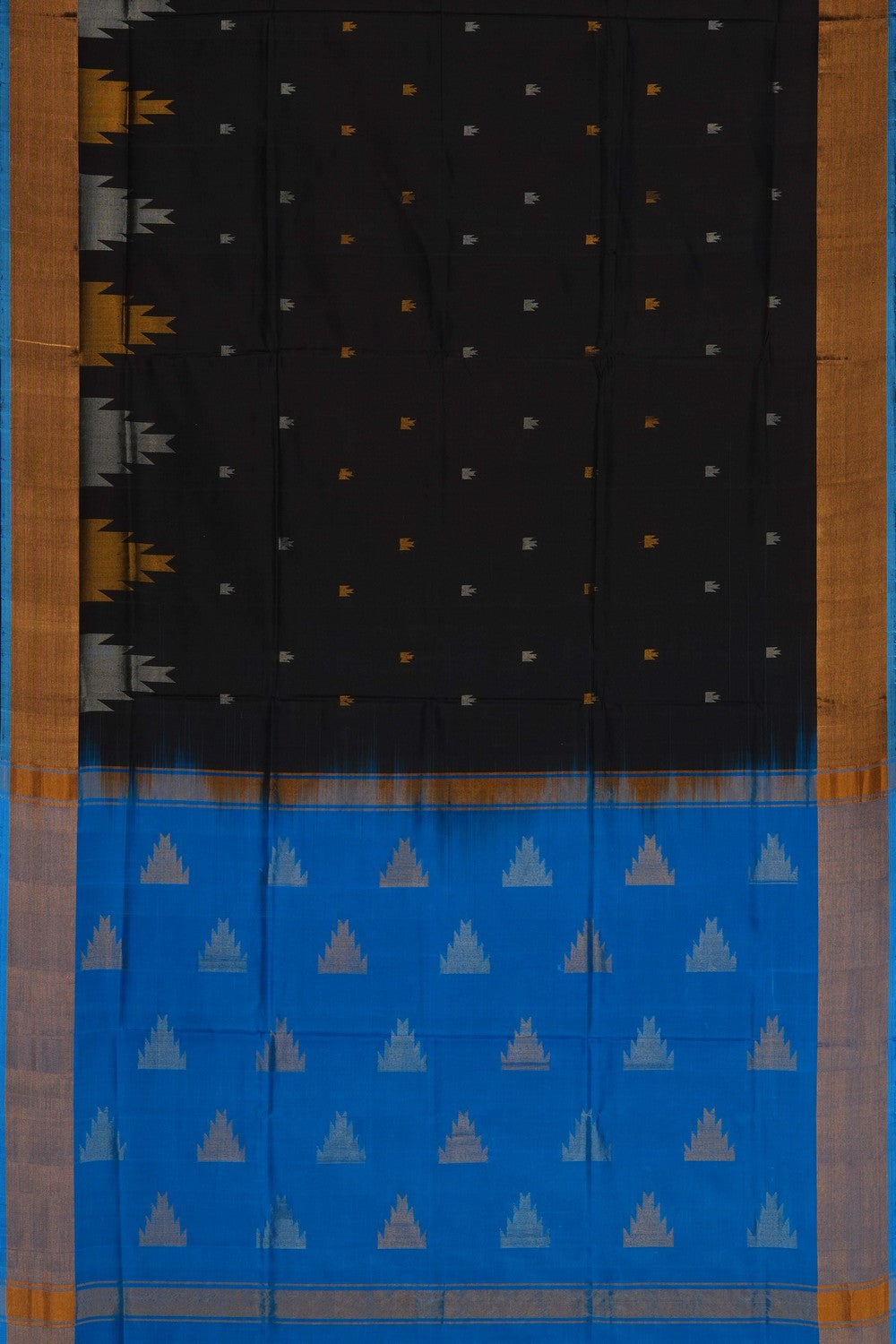 Image of Black Uppada Silk Saree