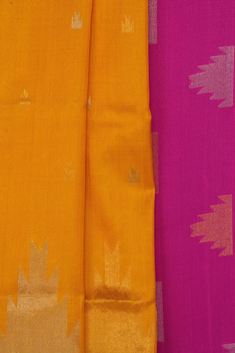 Image of Yellow Uppada Silk Saree