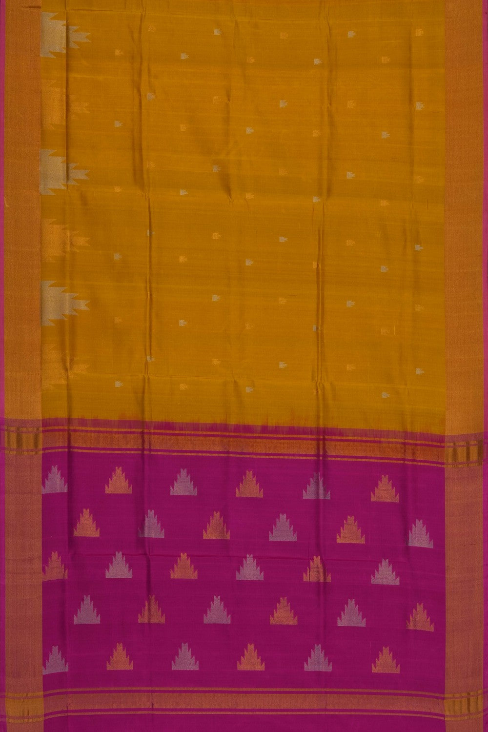 Image of Yellow Uppada Silk Saree