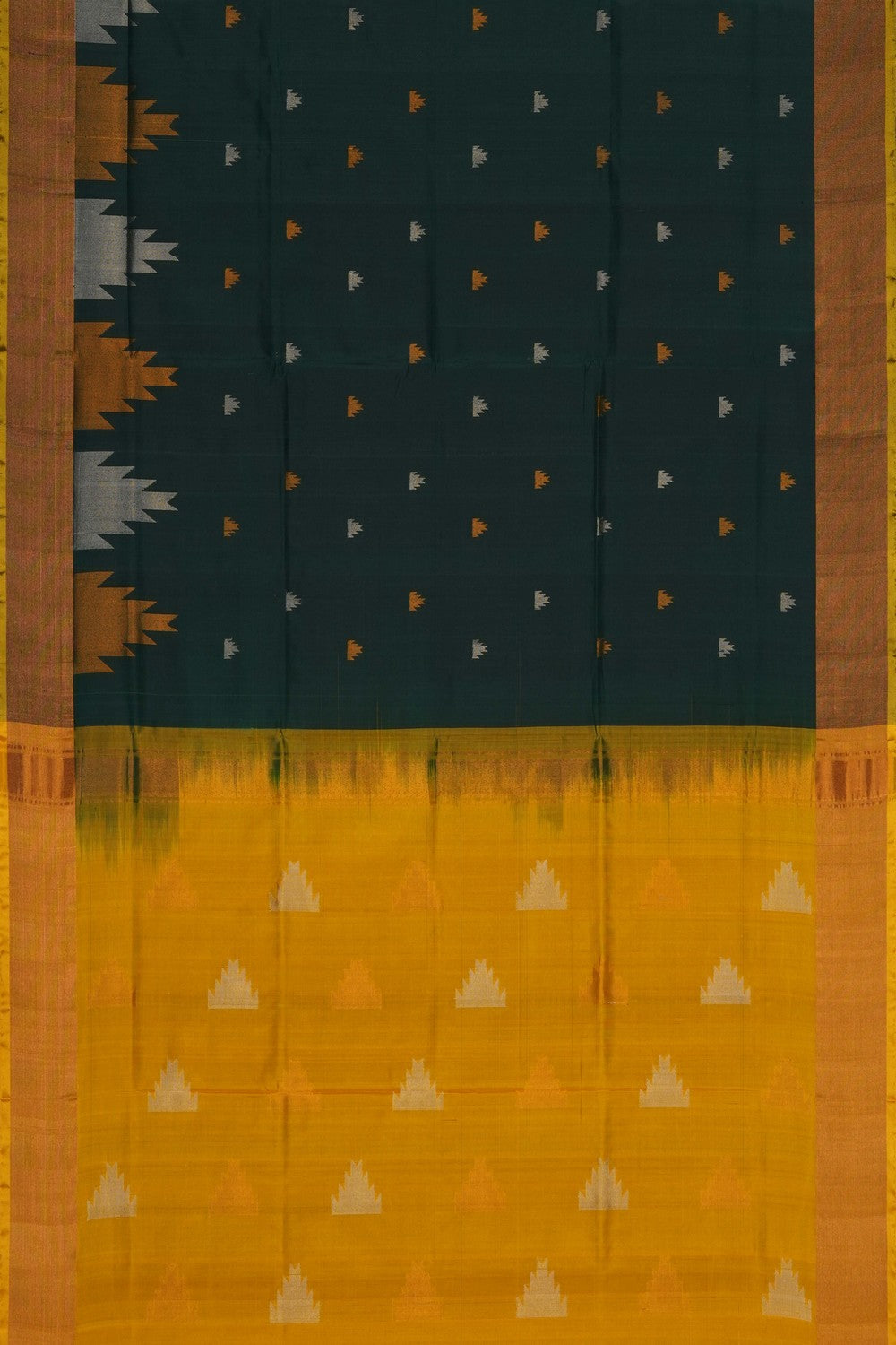 Image of Green Uppada Silk Saree