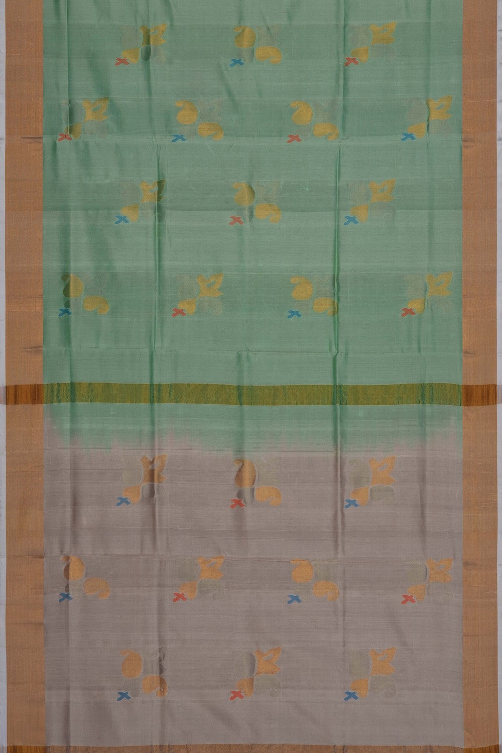 Image of Mint Green Uppada Silk Saree