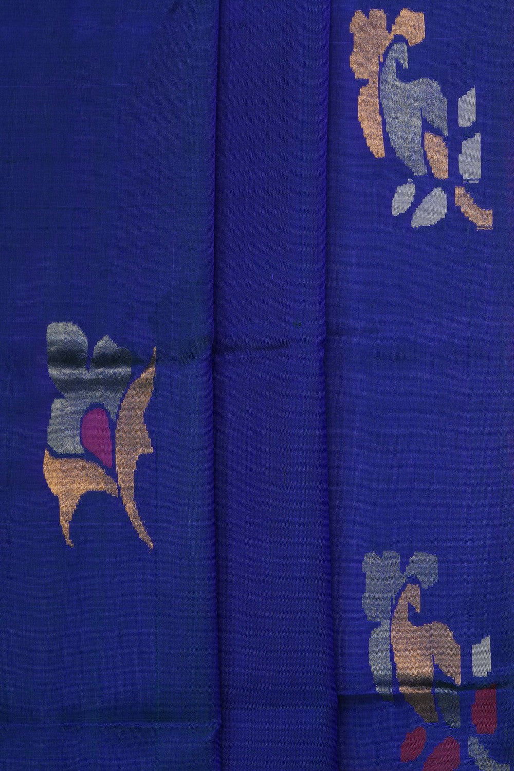 Image of Peacock Blue Uppada Silk Saree
